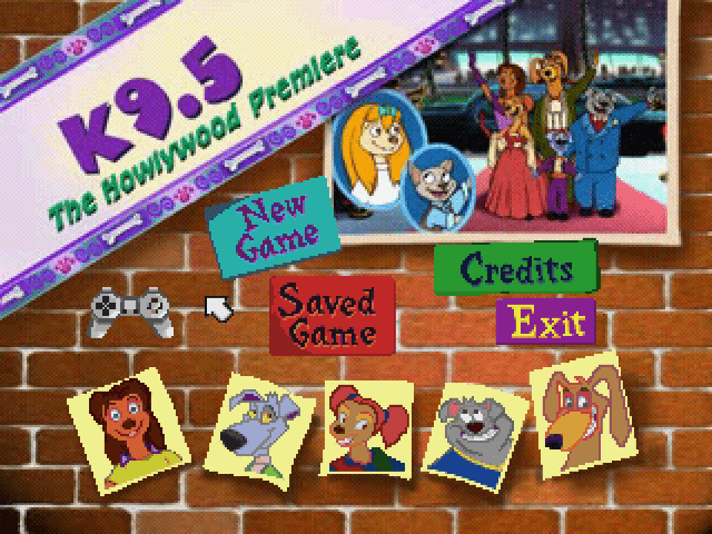 K9.5: Live in Airedale title screen for Playstation